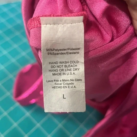 Women's Party Dress Backless Batwing Long Sleeve V-Neck Drape Knot Dress Size L - Picture 9 of 9